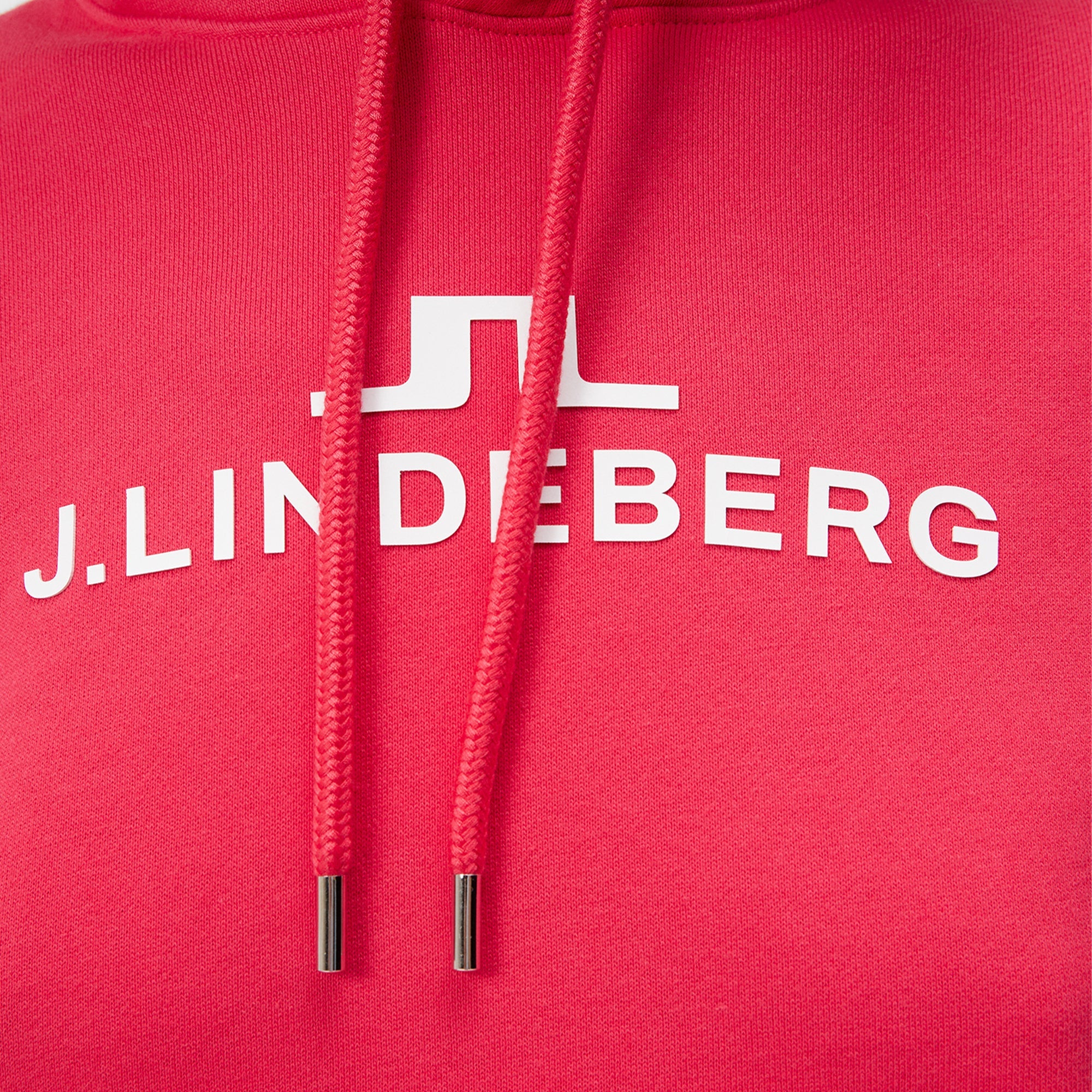 J Lindeberg W Alpha Ladies Hoodie Rose Red