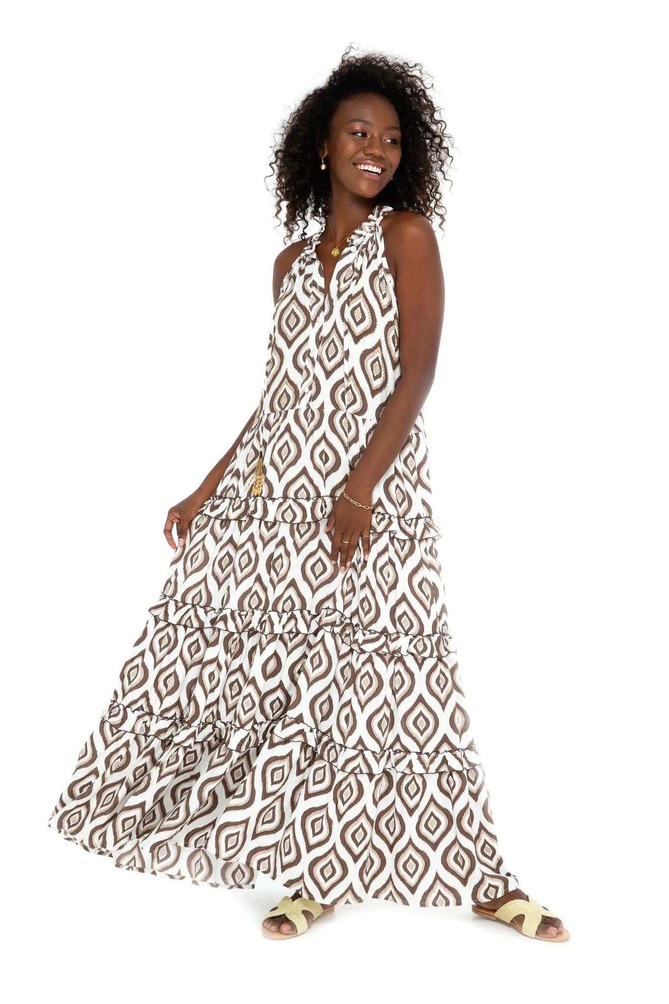 Java Celeste Long Dress