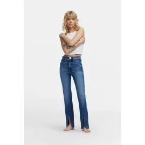 Jeans bootcut split donna Blu