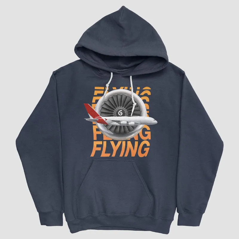 Jet Engine Side Plane - Pullover Hoody