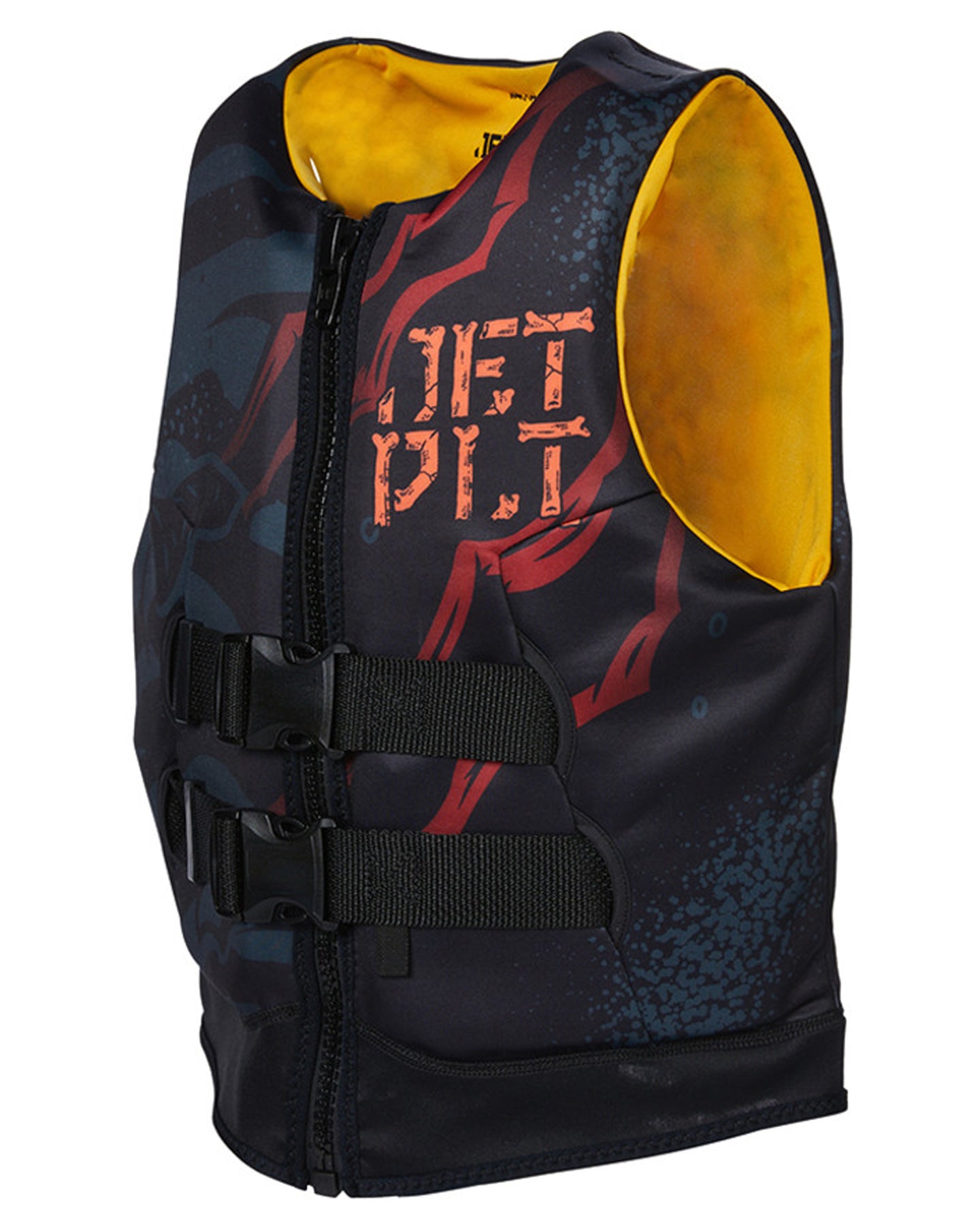 Jetpilot Boys Rex Youth Cause Neo Vest - Black - 2024