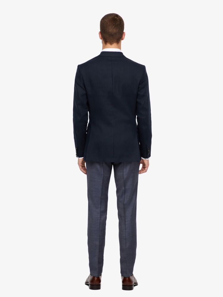 J.Lindeberg Mens Donnie DB Tech Linen Blazer - JL NAVY