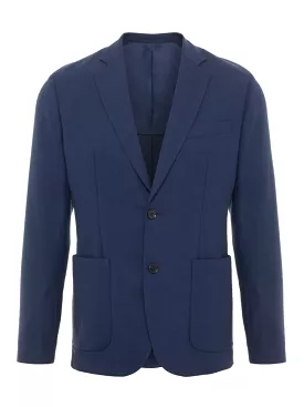 J.Lindeberg Mens Hopper PP UNC-Tech Travel Blazer - JL NAVY