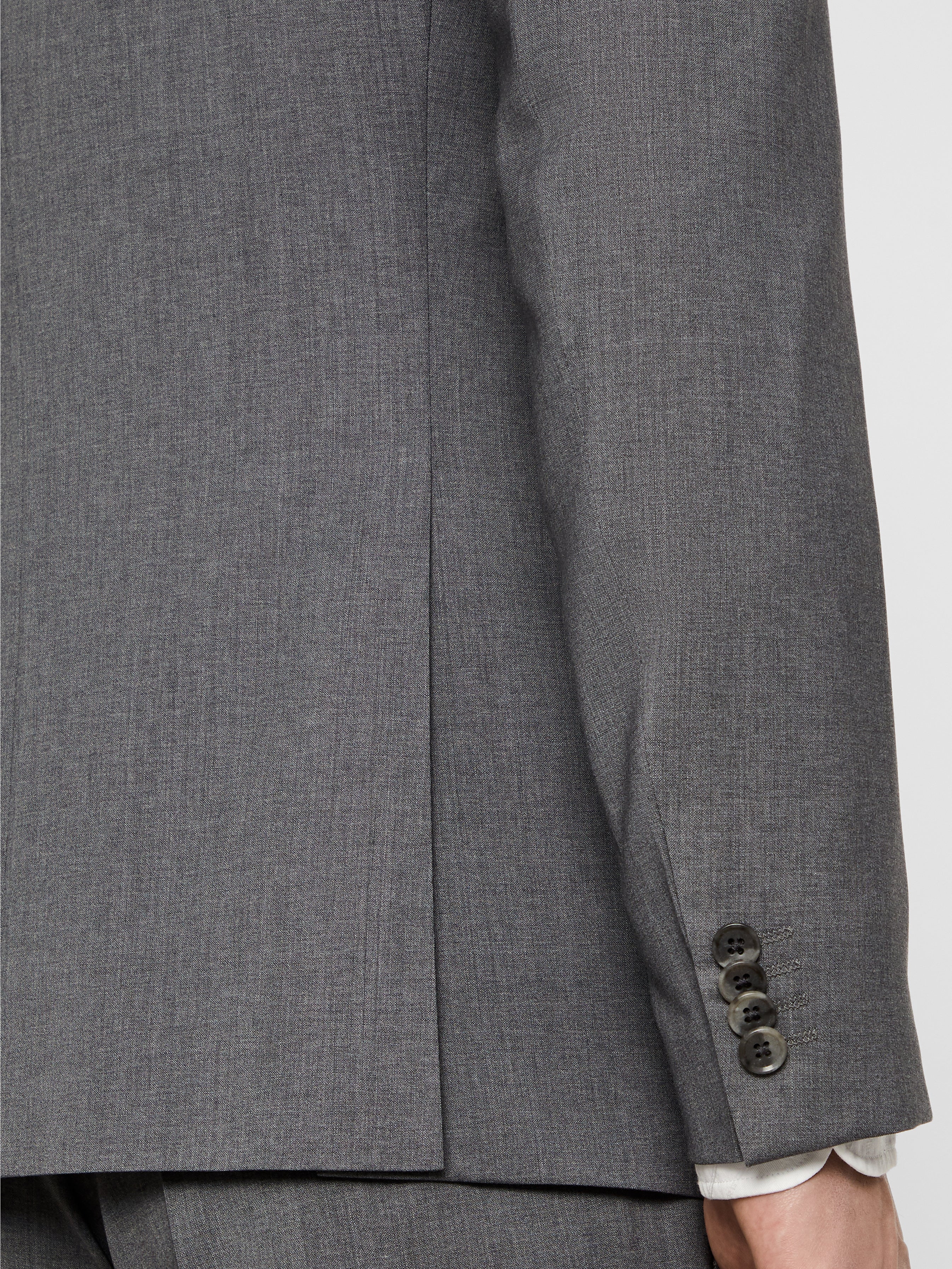 J.Lindeberg Mens Hopper Soft Comfort Wool Blazer - STONE GREY