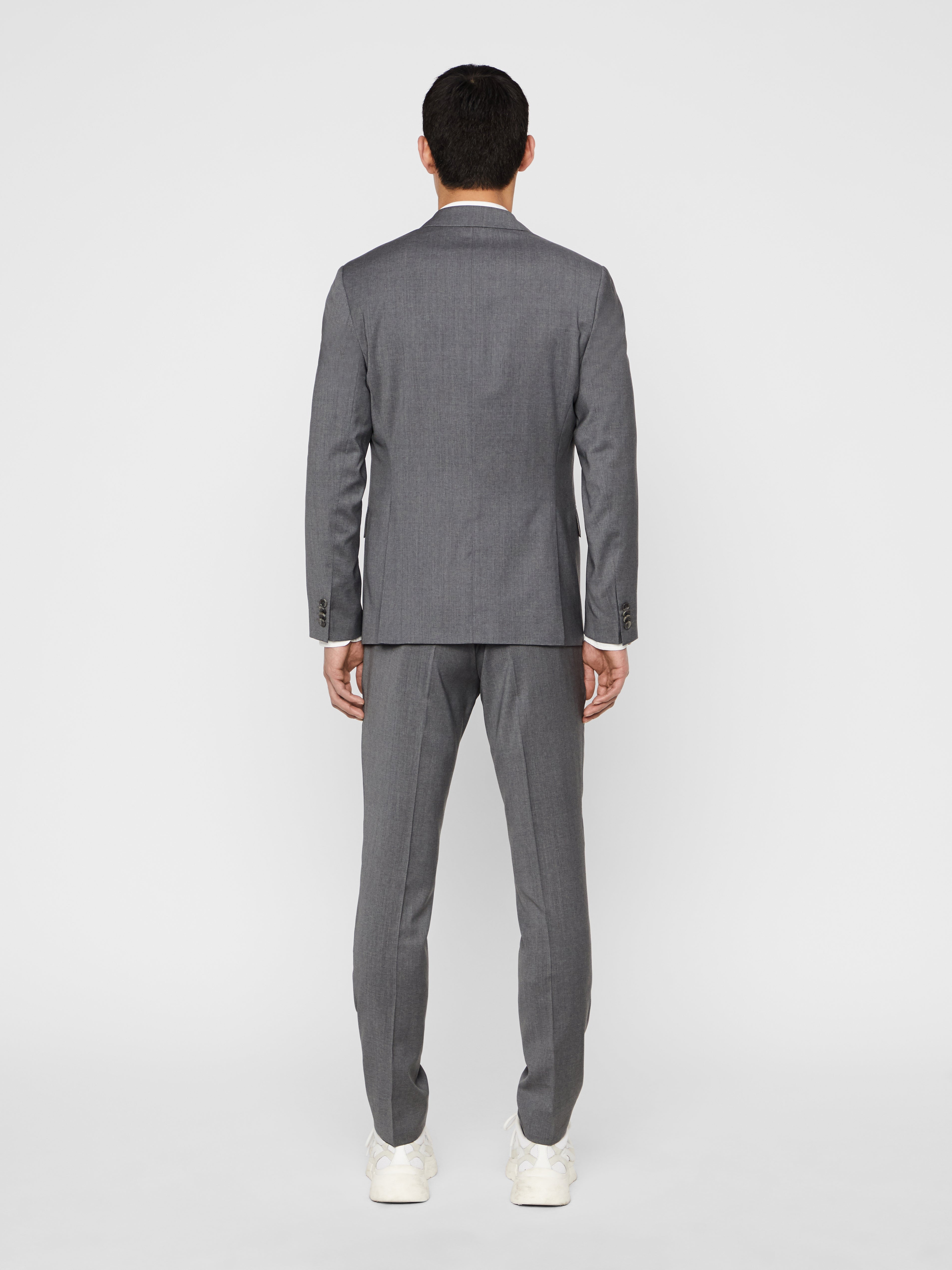 J.Lindeberg Mens Hopper Soft Comfort Wool Blazer - STONE GREY