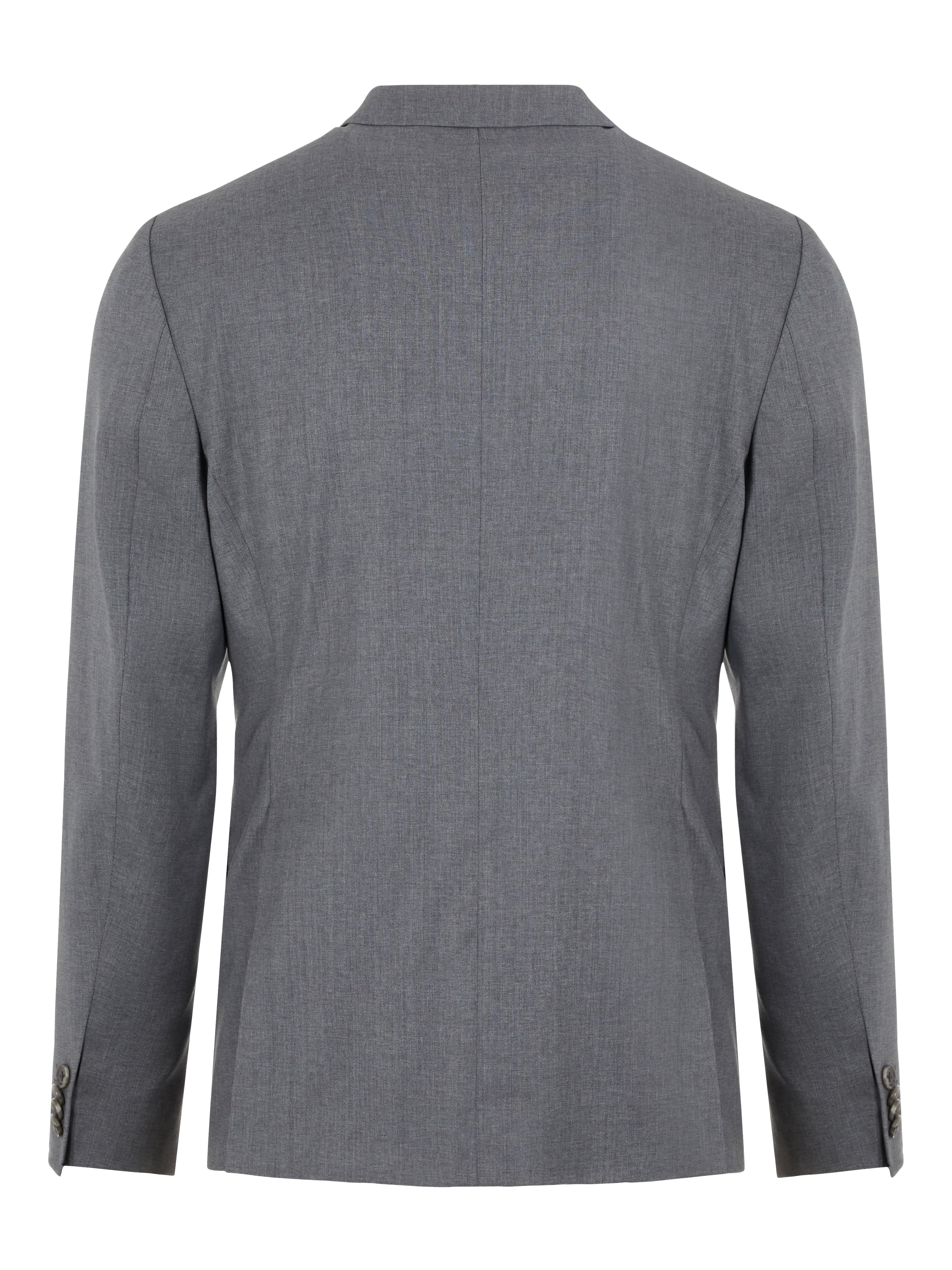 J.Lindeberg Mens Hopper Soft Comfort Wool Blazer - STONE GREY