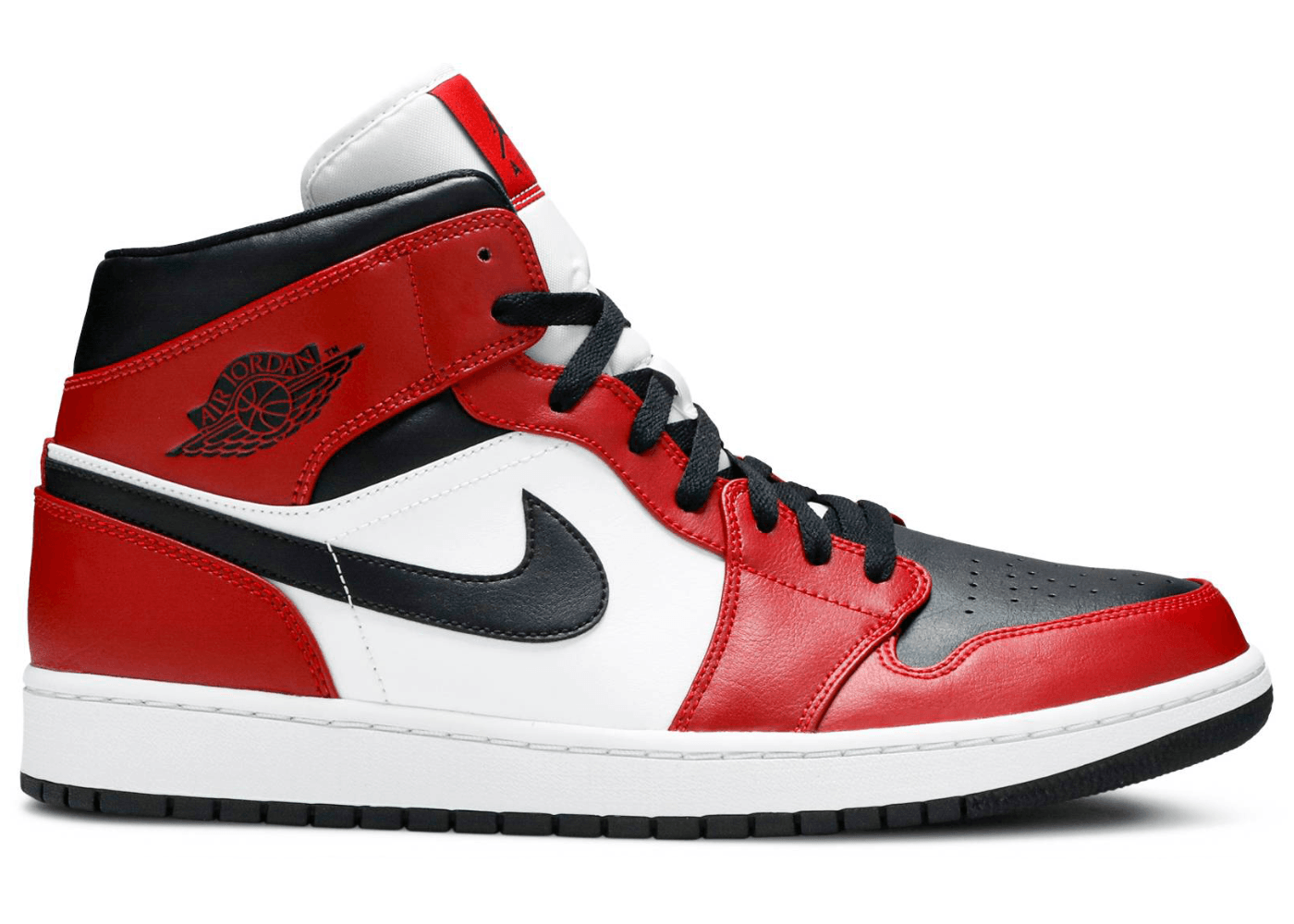 Jordan 1 Mid Chicago Black Toe