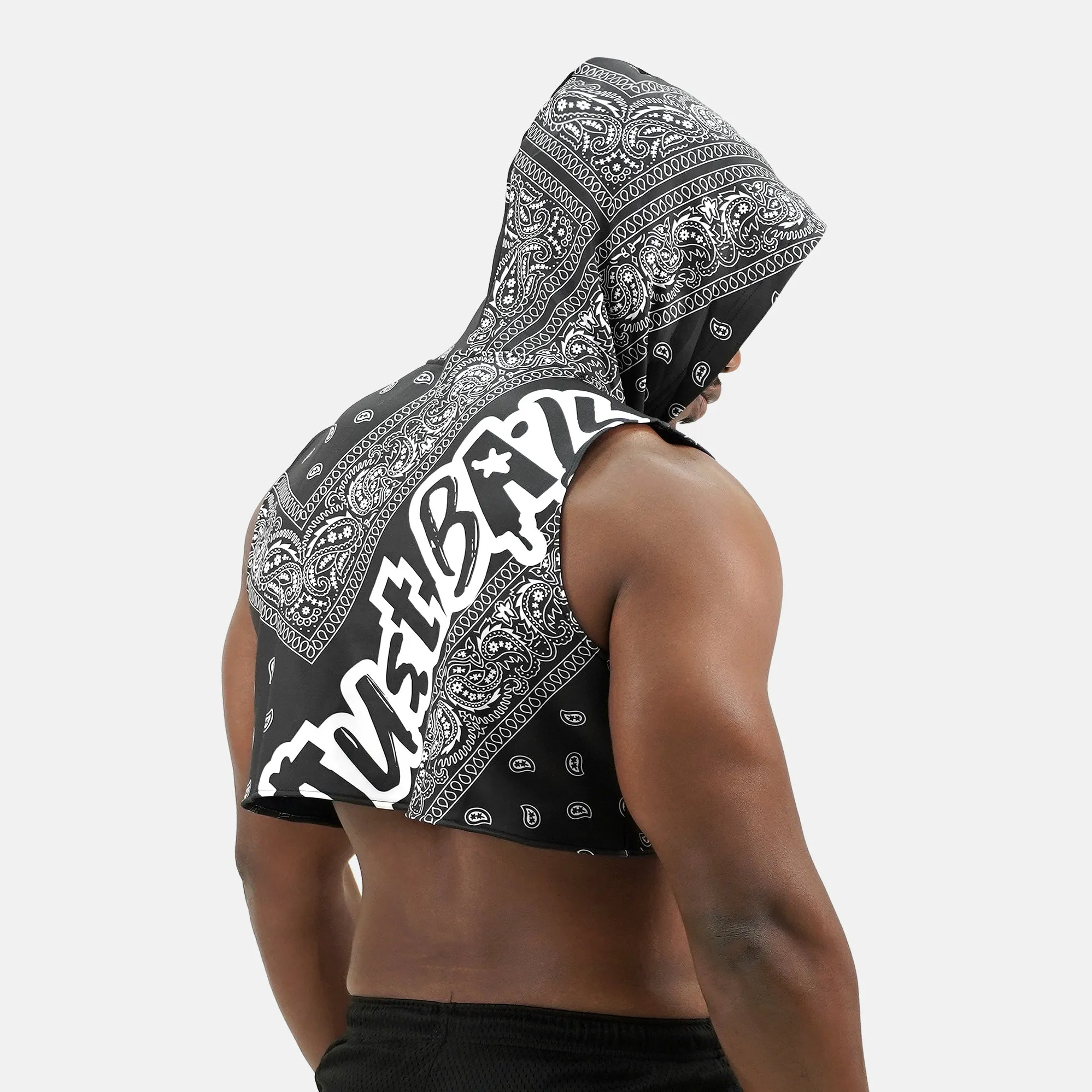 Just Ball Bandana Football Crop Top Hoodie