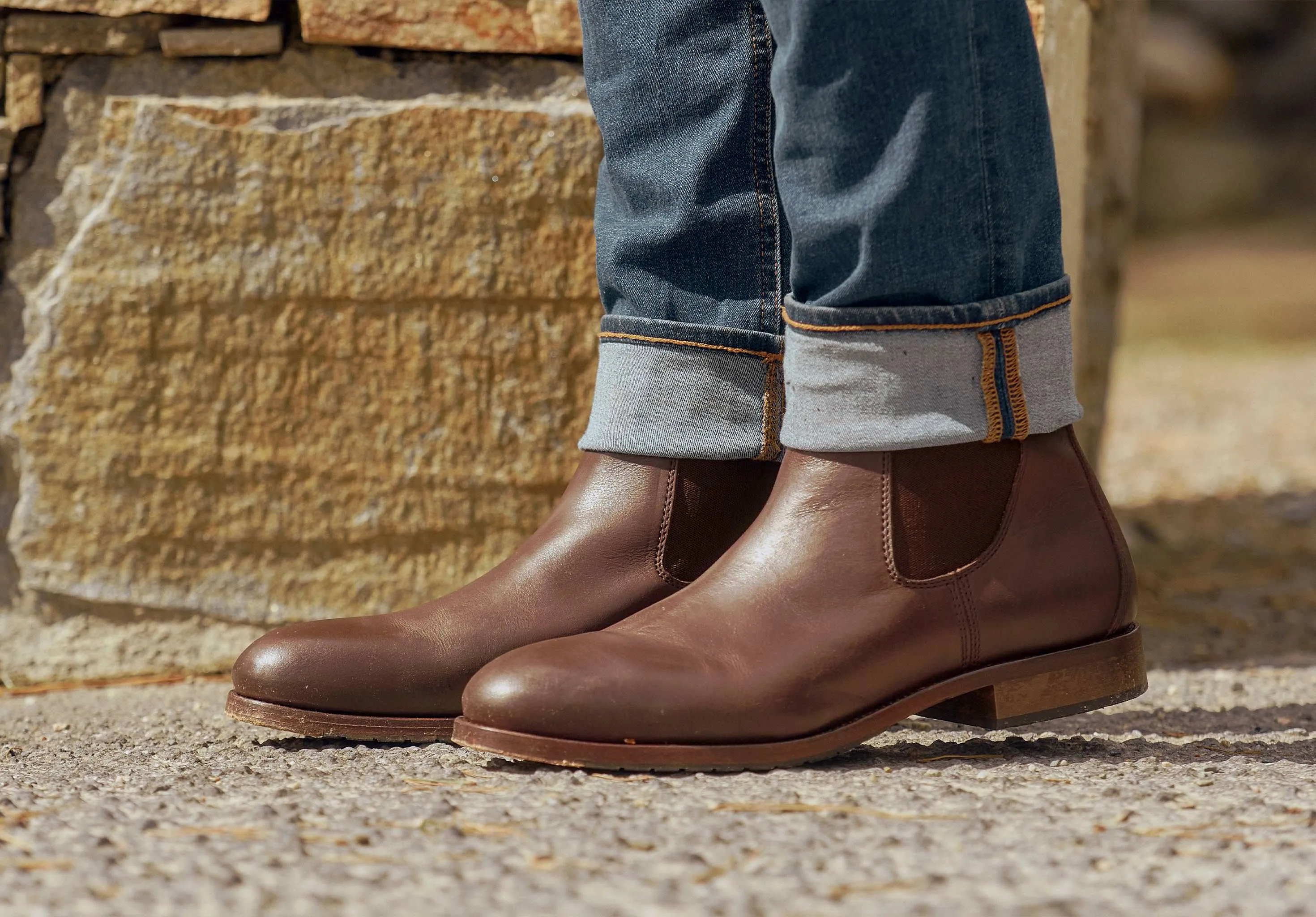 Kerry Leather Soled Boot - Mahogany