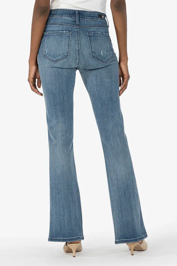 KUT Ana High Rise Fab Ab Flare Jeans