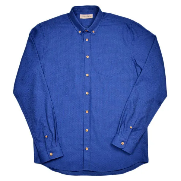 Libertine-Libertine - Hunter Shirt Broken - Surf The Web (Royal Blue)