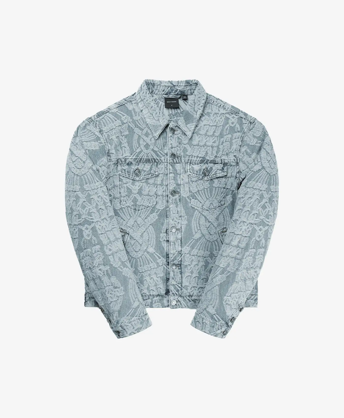 Light Blue Settle Macrame Denim Jacket