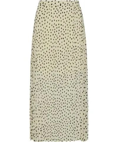 Lily and Lionel Women's Nia Polka Dot Printed Midi Skirt In White