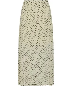 Lily and Lionel Women's Nia Polka Dot Printed Midi Skirt In White