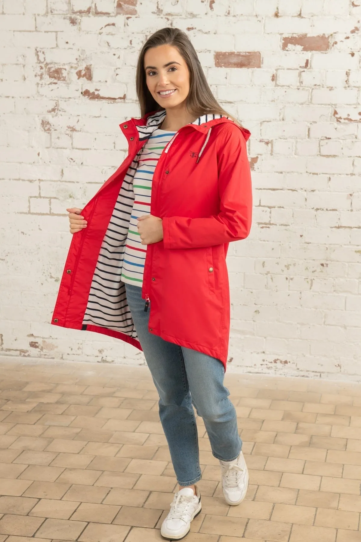 Long Red Beachcomber Coat