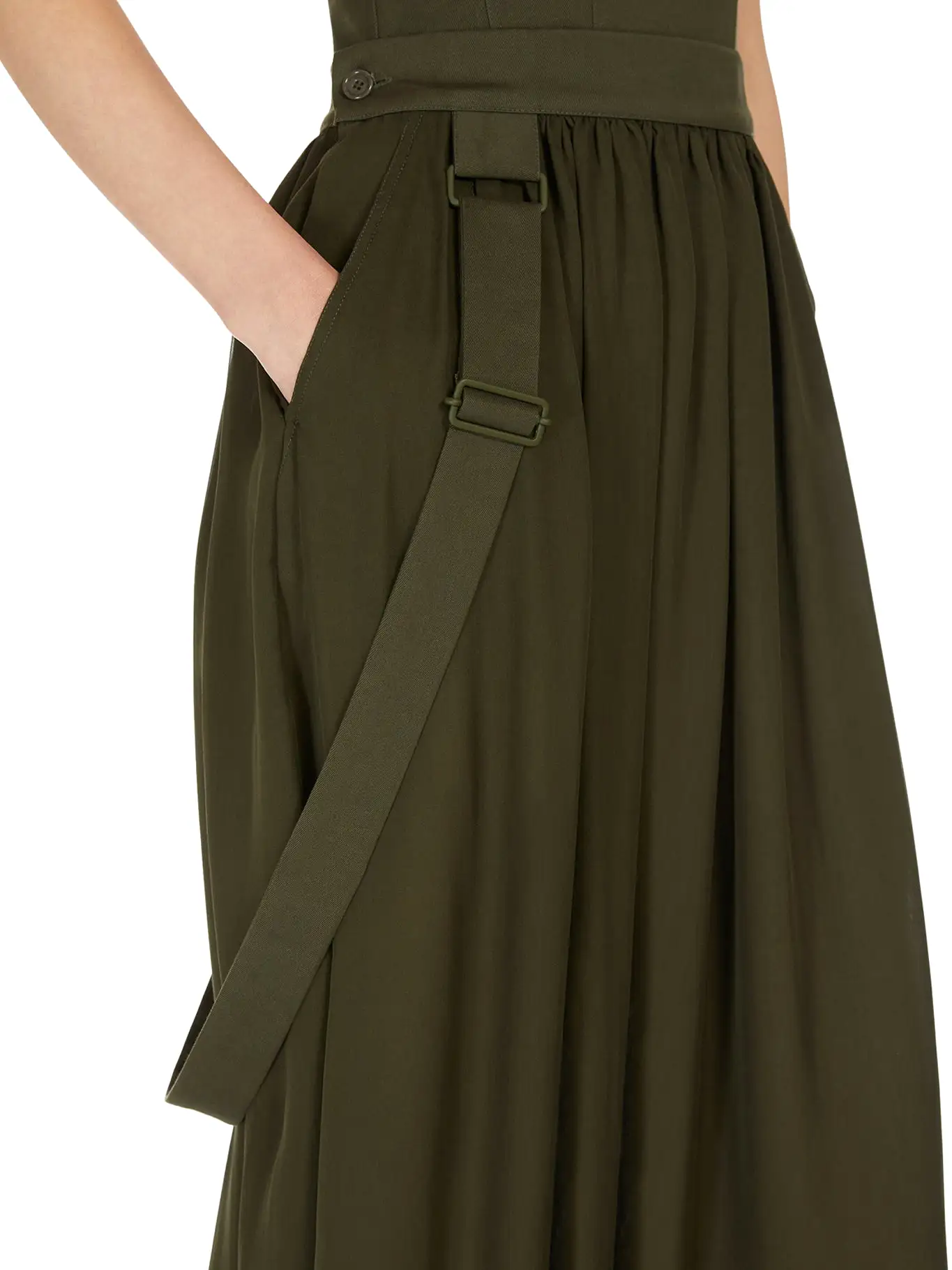 Long skirt in silk chiffon