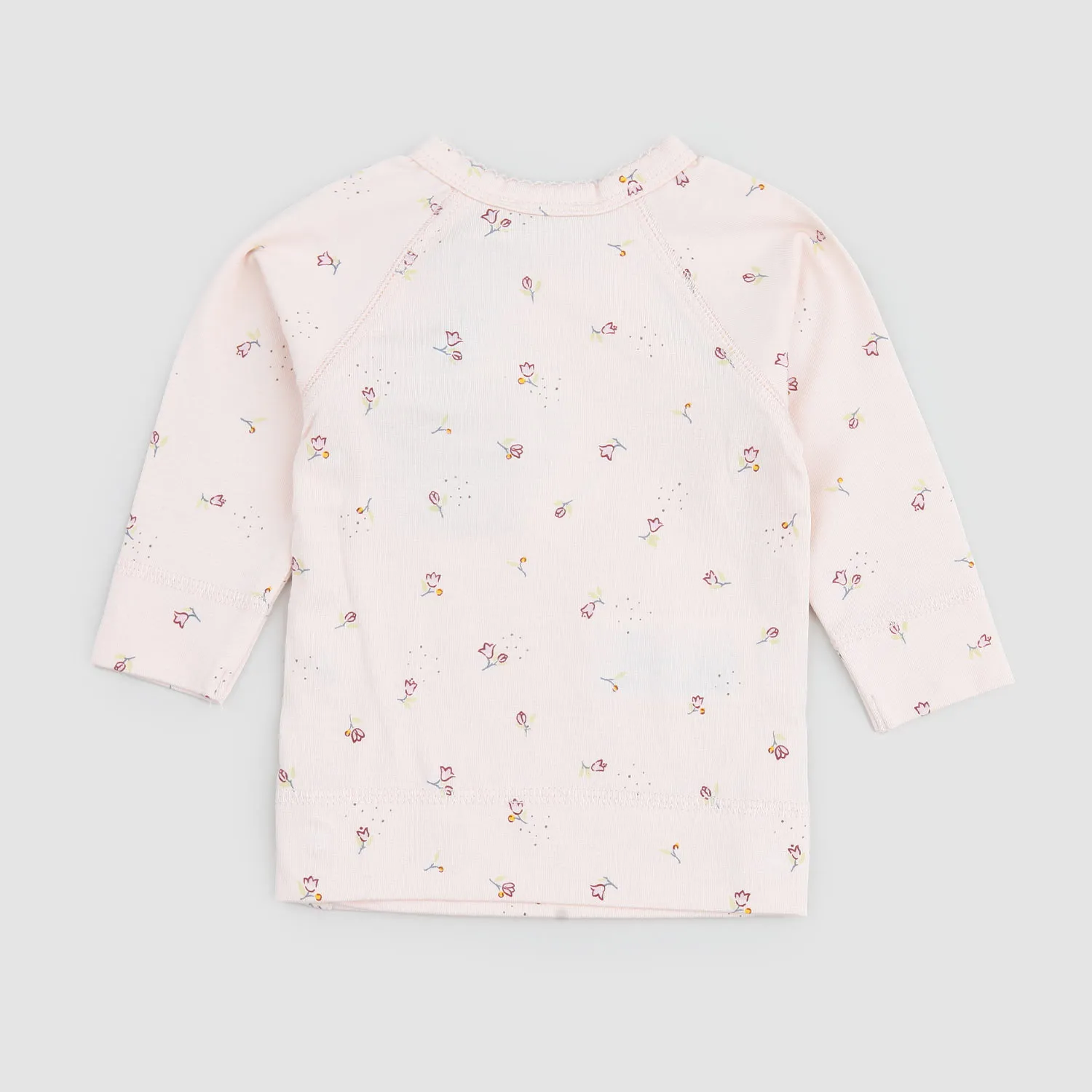 Mar Mar Pink Flowers Bodysuit Shirt For Baby Girls