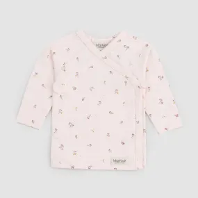 Mar Mar Pink Flowers Bodysuit Shirt For Baby Girls