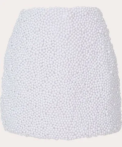 Mariandree Gaitan Women's Irina Pearl Embellished Mini Skirt