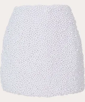 Mariandree Gaitan Women's Irina Pearl Embellished Mini Skirt