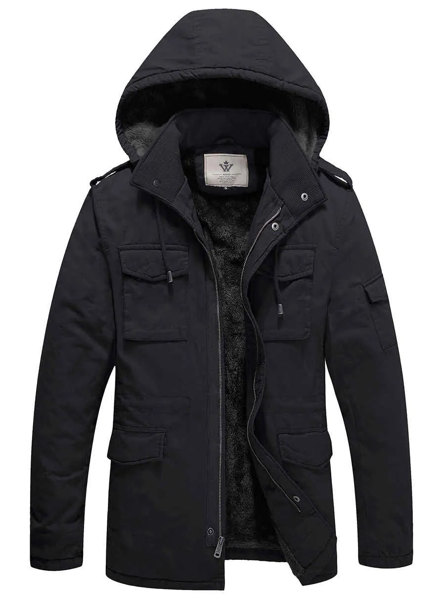 Men's Winter Military Jacket Thicken Parka Warm Coat