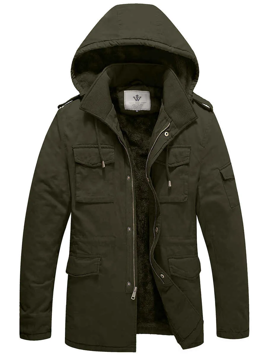 Men's Winter Military Jacket Thicken Parka Warm Coat