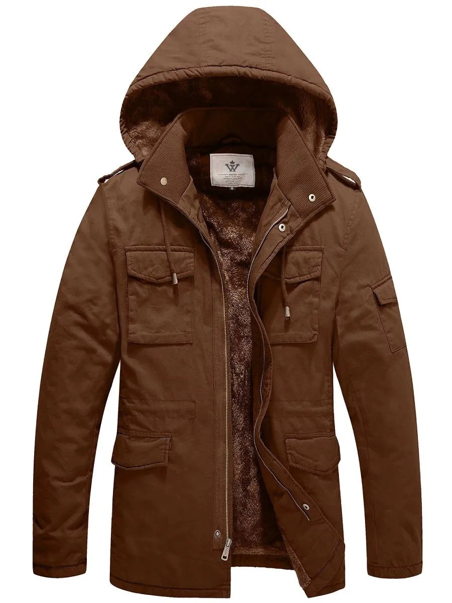 Men's Winter Military Jacket Thicken Parka Warm Coat