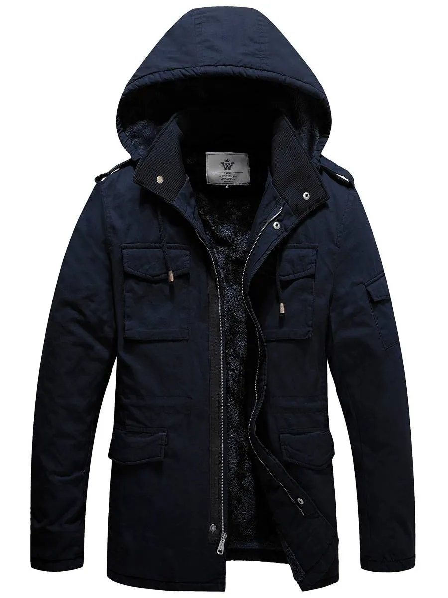 Men's Winter Military Jacket Thicken Parka Warm Coat