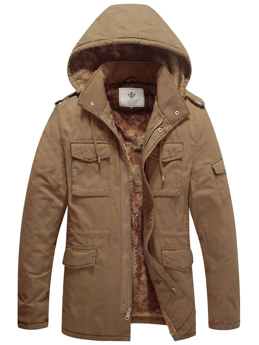 Men's Winter Military Jacket Thicken Parka Warm Coat