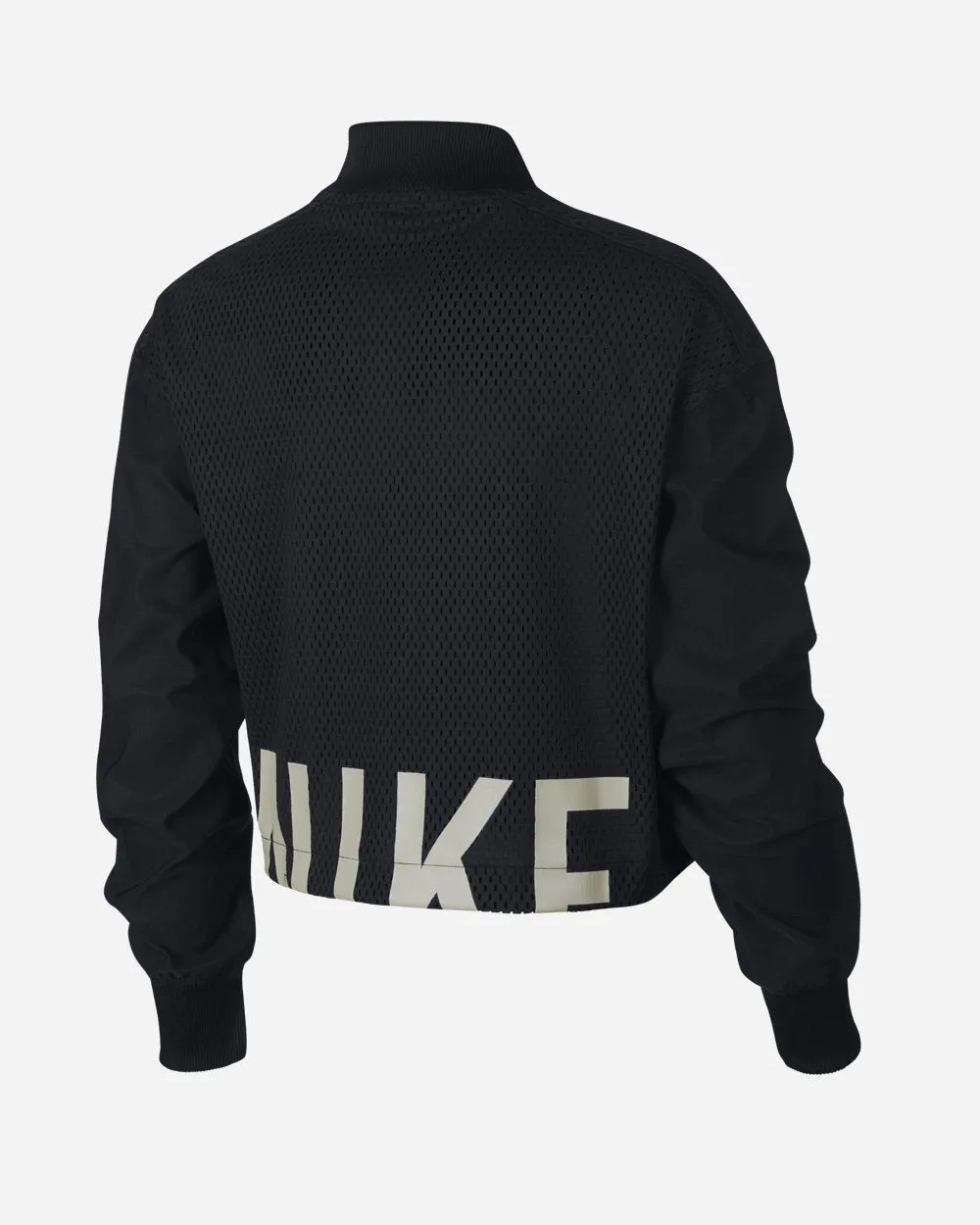 Mesh Bomber Jacket Black