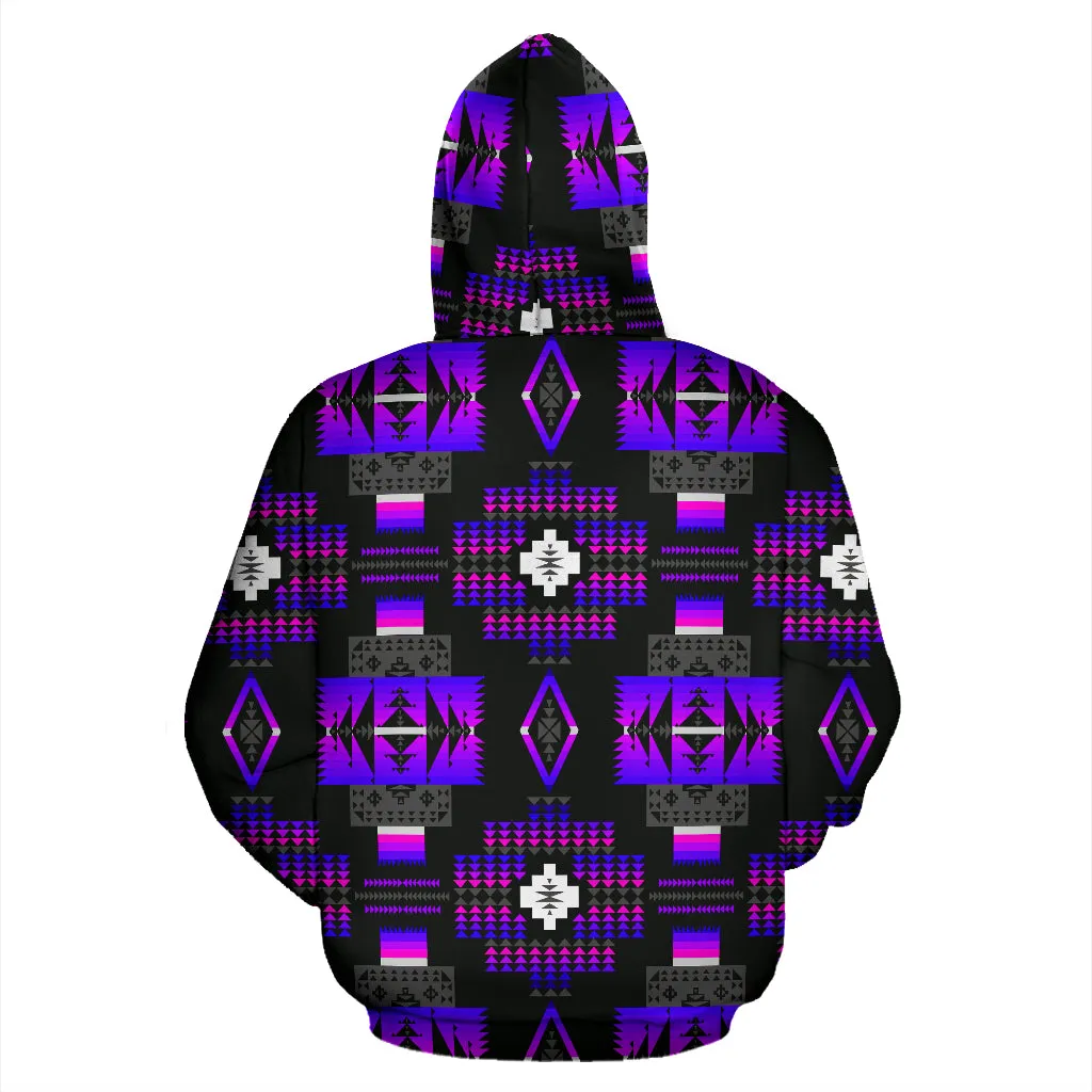 Midnight Purple Sokapi Zip-Up Hoodie