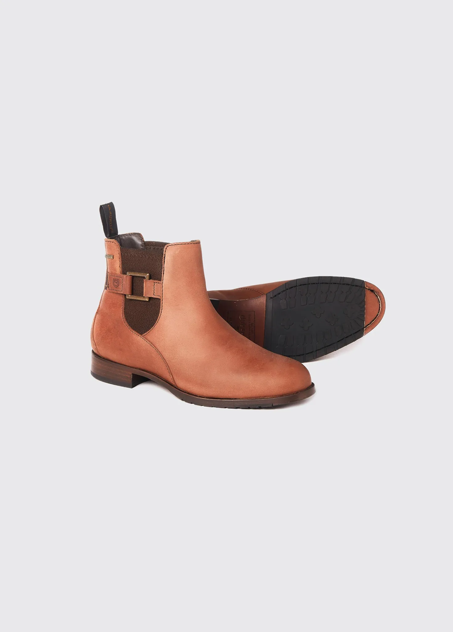 Monaghan Ladies Leather Soled Boot - Chestnut