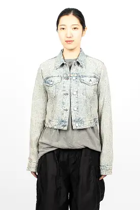 Monogram Denim Jacket Blue/Beige