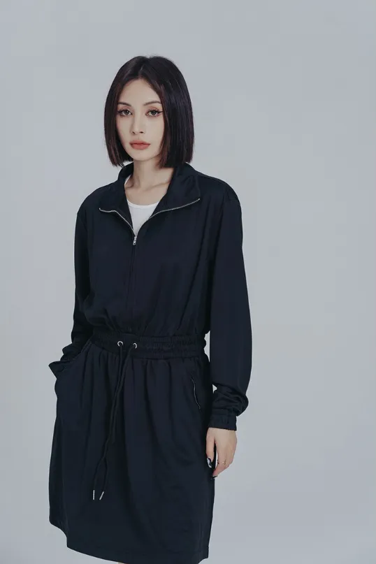 Mooni Drawstring Sweatshirt Dress