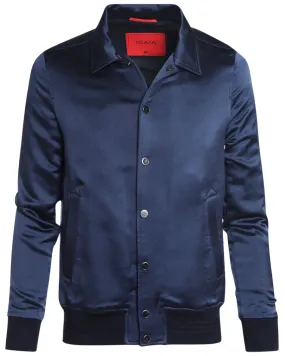 Navy Technical Varsity Jacket