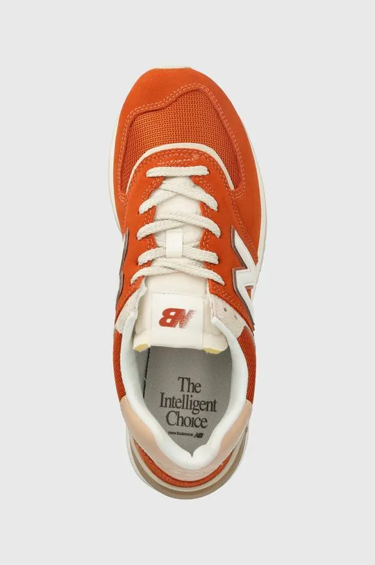 New Balance sneakers 574 orange color