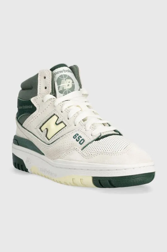 New Balance suede sneakers BB650RVG white color