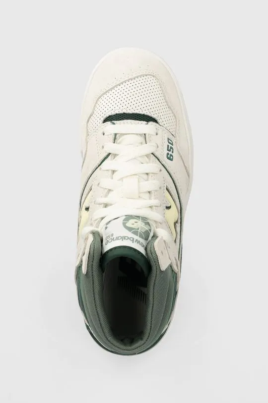 New Balance suede sneakers BB650RVG white color