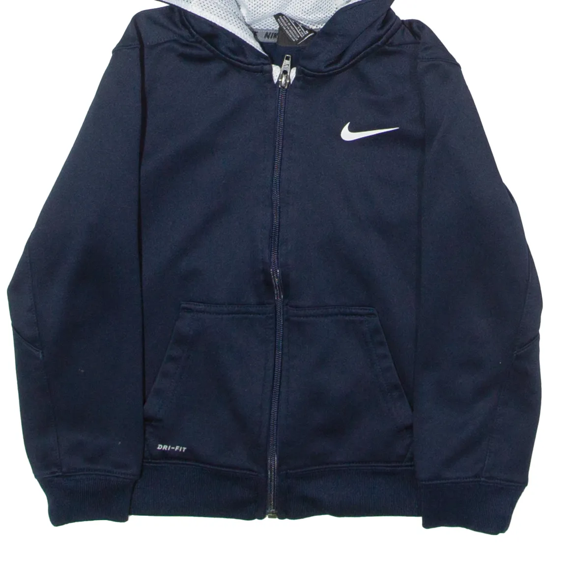 NIKE Boys Blue Hoodie Full Zip 5-6Y