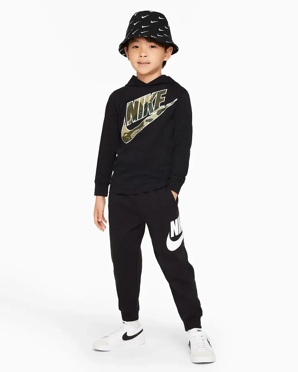 NIKE JUNIOR NSW HBR BLACK TRACKPANTS