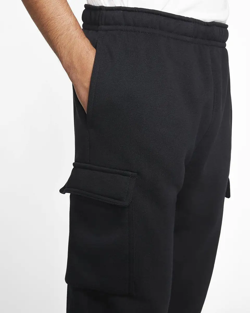 NIKE MEN'S SPORTSWEAR CLUB BLACK TRACKPANTS