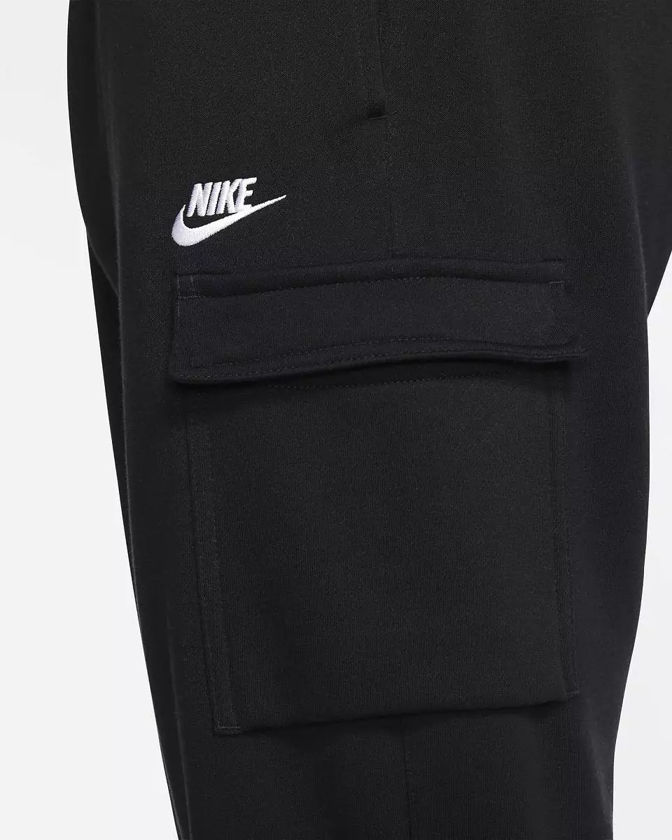 NIKE MEN'S SPORTSWEAR CLUB BLACK TRACKPANTS