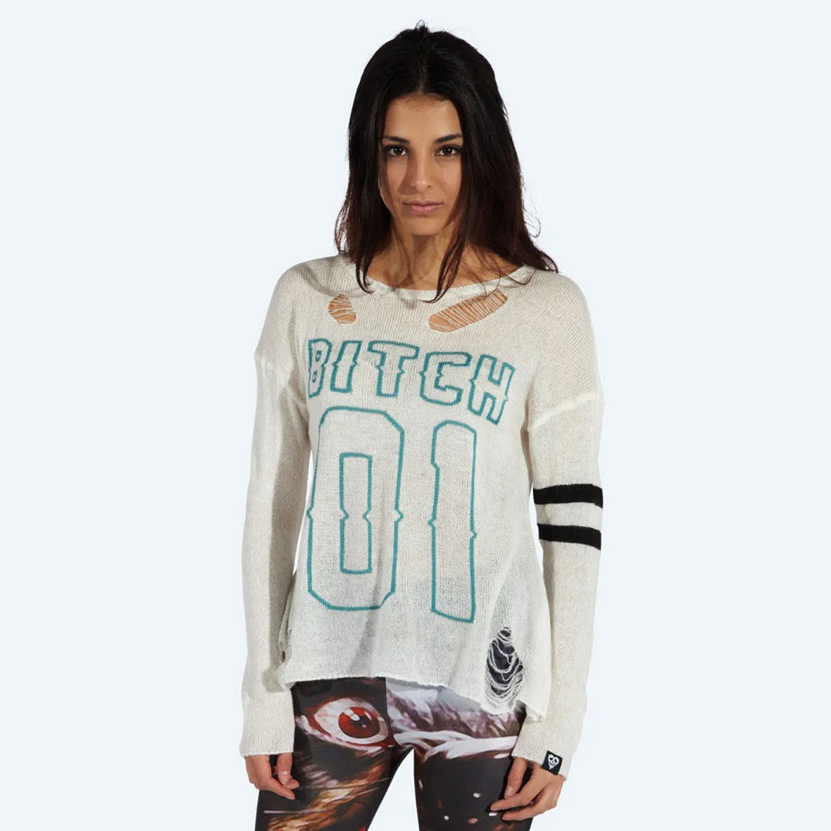 No.1 Bitch Knitted Sweater