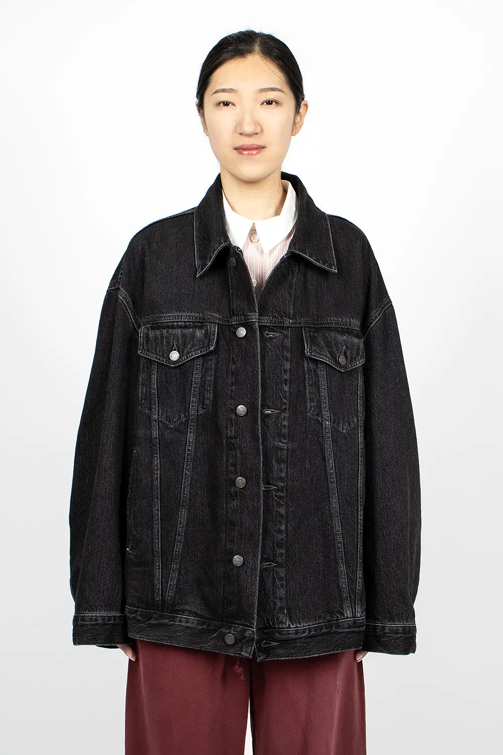 Oversized Denim Jacket Black