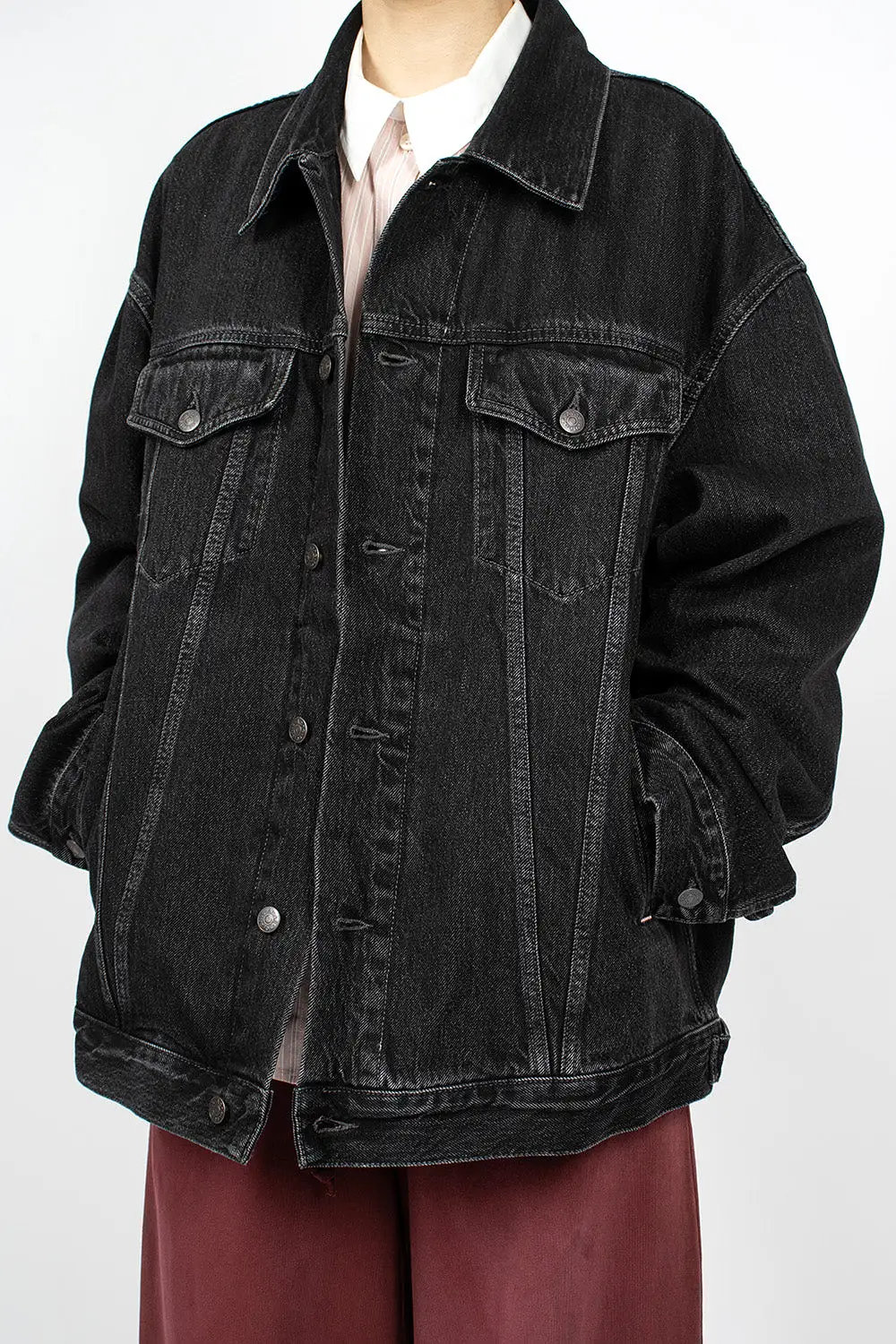 Oversized Denim Jacket Black