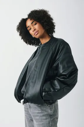 Pu bomber jacket