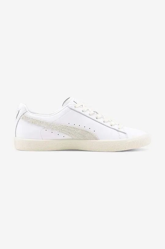 Puma leather sneakers Clyde Base white color