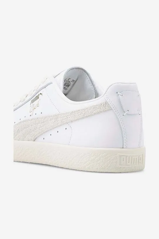 Puma leather sneakers Clyde Base white color