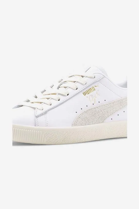 Puma leather sneakers Clyde Base white color