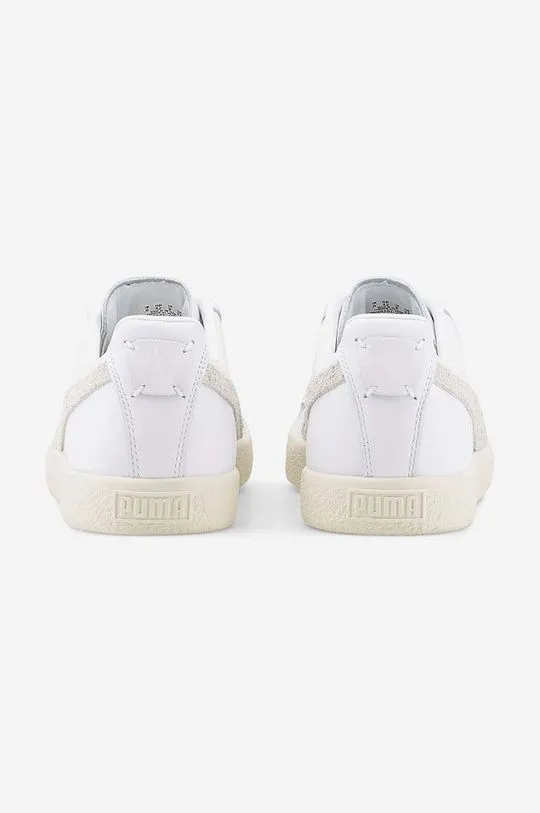 Puma leather sneakers Clyde Base white color